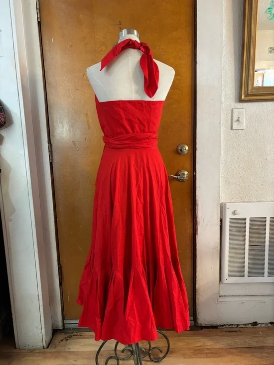 Aggie Grey red Wrap dress. Size 6 - Picture 5 of 8